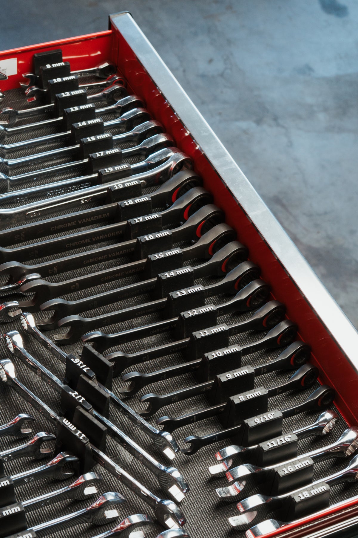 Wrench Size Labels - Metric+