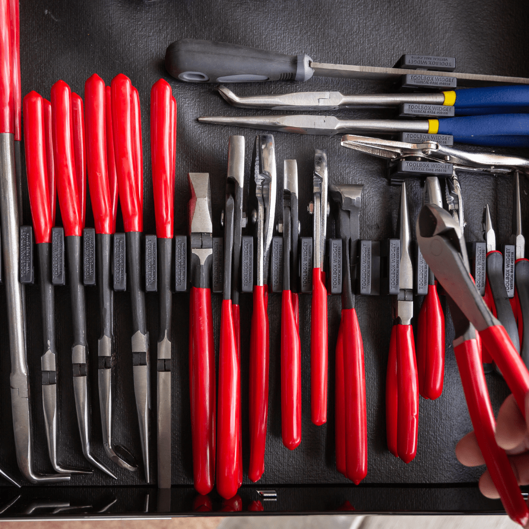 DIY - Plier Organizer - Toolbox Widget Canada, Plier Organizer, Plier Organization, Toolbox Widget, Tool Box Widget, Tool Organization, Plier Holder