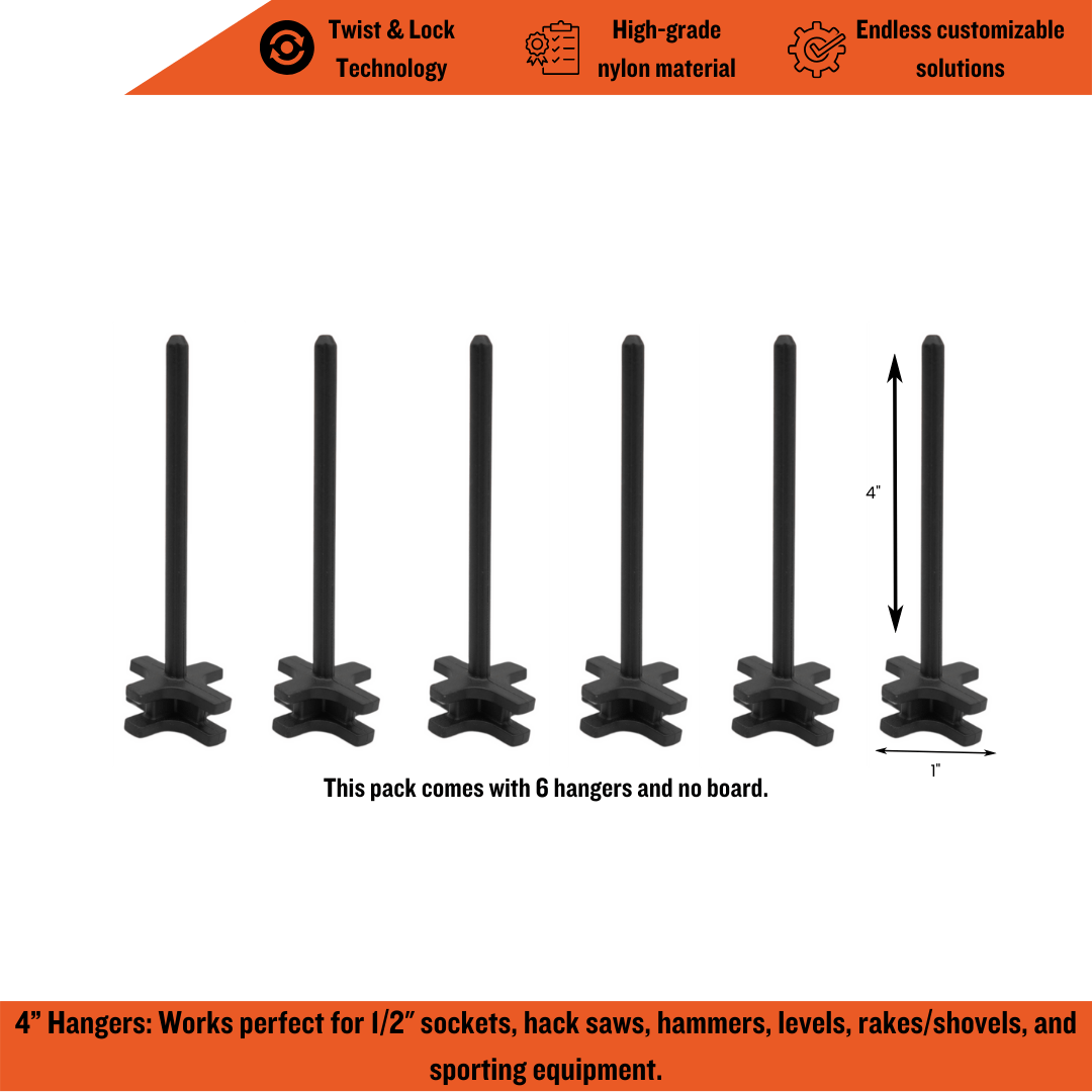 ToolHanger 4-Inch Hanger - Toolbox Widget USA, Toolhanger, Tool Organizer, Tool Organization, Toolbox Widget, Tool Box Widget, Tool Organization, Tool Holder, Peg Board 