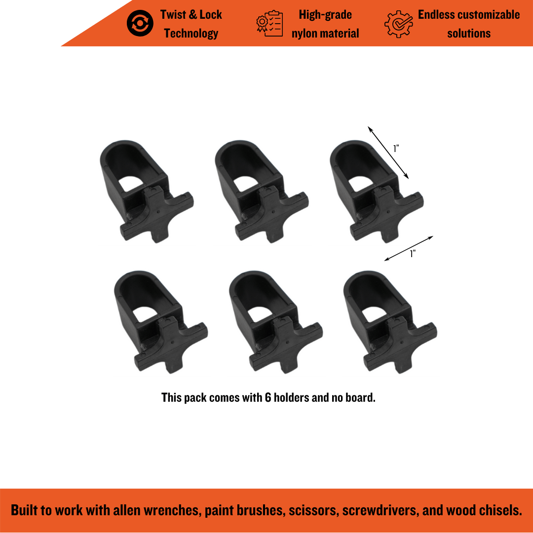 ToolHanger Screwdriver Holder, Toolhanger, Tool Organizer, Tool Organization, Toolbox Widget, Tool Box Widget, Tool Organization, Tool Holder, Peg Boards