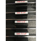 Wrench Size Labels - SAE+ (2.0) - Toolbox Widget Canada Wrench Organizer, Wrench Organization, Toolbox Widget, Tool Box Widget, Tool Organization, Wrench Holder