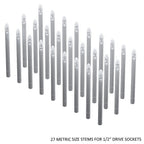 1/2" Socket Stems - Metric - Toolbox Widget Canada Socket Organizer, Socket Organization, Toolbox Widget, Tool Box Widget, Tool Organization, Socket Holder, Socket Tray