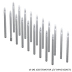1/2" Socket Stems - SAE - Toolbox Widget Canada Socket Organizer, Socket Organization, Toolbox Widget, Tool Box Widget, Tool Organization, Socket Holder, Socket Tray