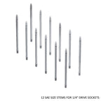 1/4" Socket Stems - SAE - Toolbox Widget Canada Socket Organizer, Socket Organization, Toolbox Widget, Tool Box Widget, Tool Organization, Socket Holder, Socket Tray