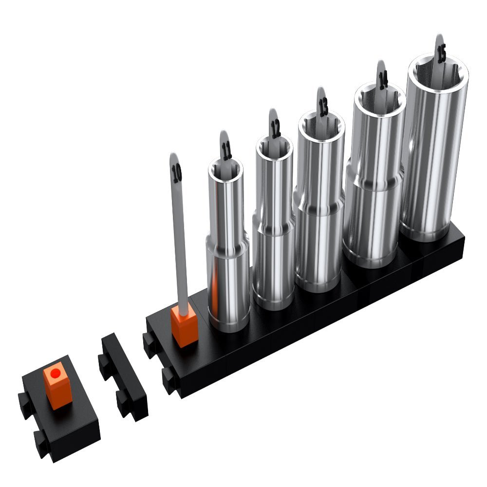 3/8" Socket Organizers - Toolbox Widget Canada Socket Organizer, Socket Organization, Toolbox Widget, Tool Box Widget, Tool Organization, Socket Holder, Socket Tray