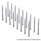 3/8" Socket Stems - SAE - Toolbox Widget Canada Socket Organizer, Socket Organization, Toolbox Widget, Tool Box Widget, Tool Organization, Socket Holder, Socket Tray