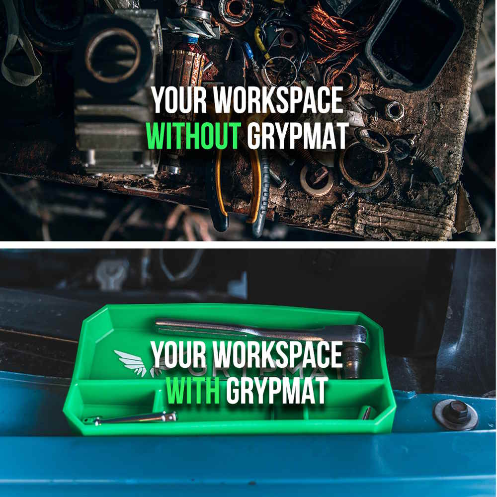 Grypmat Plus - TRIO - Toolbox Widget Canada, Grypmat, Grip mat, Tool Mat, Toolbox Widget, Tool Box Widget, Non-slip, Tool caddy, Tool tote