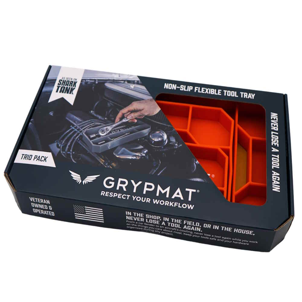 Grypmat Plus - TRIO - Toolbox Widget Canada, Grypmat, Grip mat, Tool Mat, Toolbox Widget, Tool Box Widget, Non-slip, Tool caddy, Tool tote