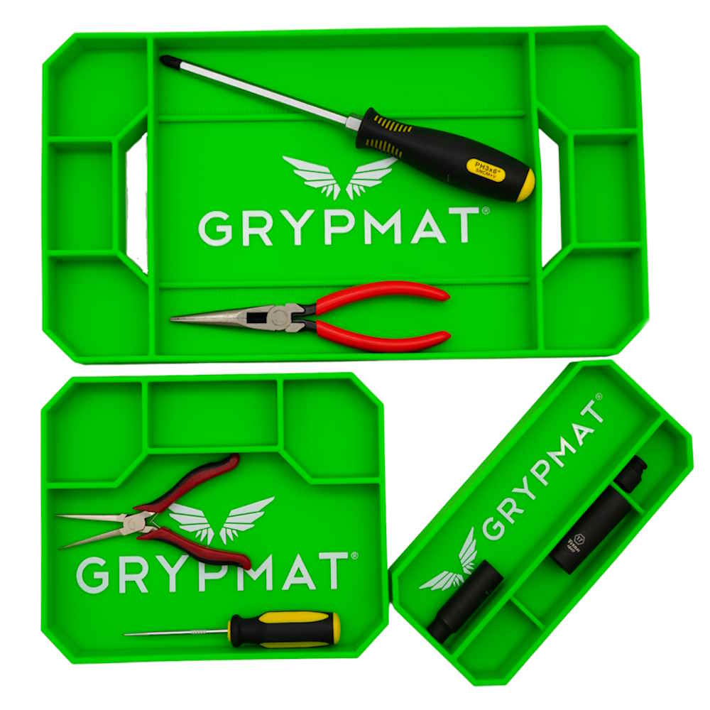 Grypmat Plus - TRIO - Toolbox Widget Canada, Grypmat, Grip mat, Tool Mat, Toolbox Widget, Tool Box Widget, Non-slip, Tool caddy, Tool tote