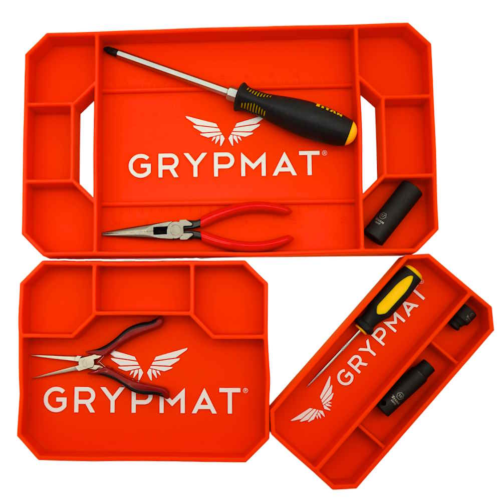 Grypmat Plus - TRIO - Toolbox Widget Canada, Grypmat, Grip mat, Tool Mat, Toolbox Widget, Tool Box Widget, Non-slip, Tool caddy, Tool tote