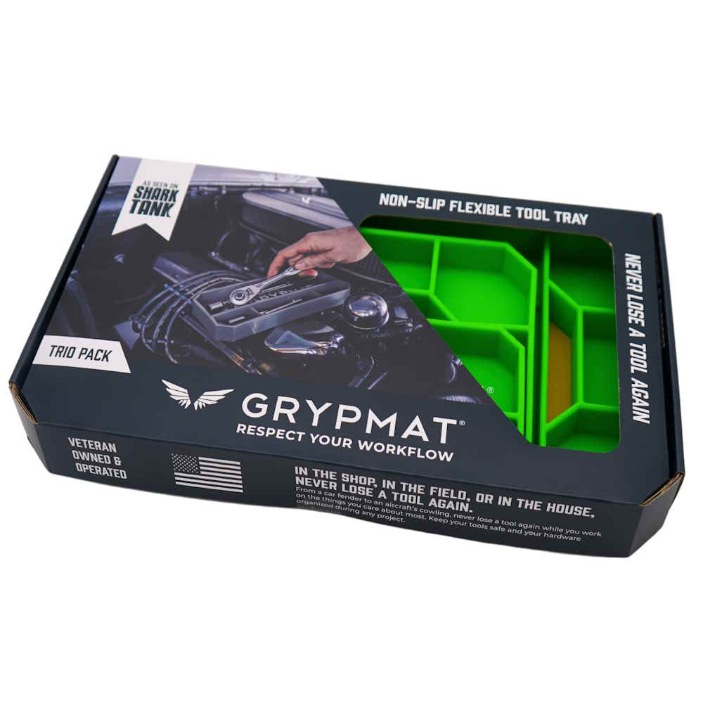 Grypmat Plus - TRIO - Toolbox Widget Canada, Grypmat, Grip mat, Tool Mat, Toolbox Widget, Tool Box Widget, Non-slip, Tool caddy, Tool tote