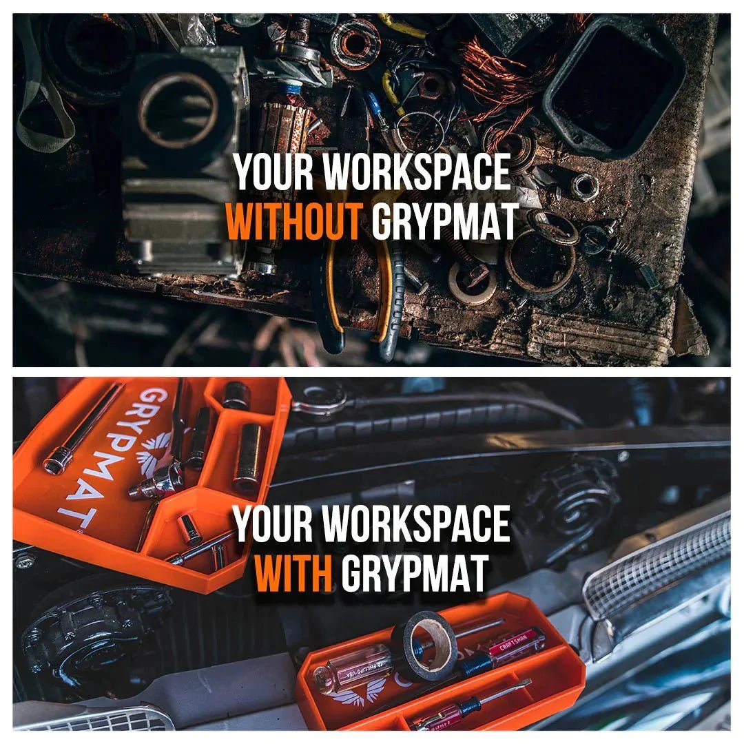 Grypmat Pro - Trio - Toolbox Widget Canada, Grypmat, Grip mat, Tool Mat, Toolbox Widget, Tool Box Widget, Non-slip, Tool caddy, Tool tote